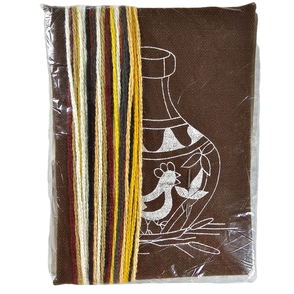 Jiffy Stitchery Needlepoint Embroidery Kit Lot of 3 Vintage Vase and Shell NWT - Picture 8 of 11